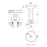 Antonio Lupi Ago Umywalka wolnostojąca Ø 50 cm Biały AGO85