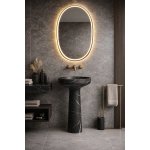  Antonio Lupi Ago185 Umywalka wolnostojąca Ø50 cm Marmo Nero Marquinia AGO185NM