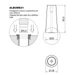 Antonio Lupi Albume Postument wolnostojący Marmo Carrara ALBUME21