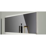 Antonio Lupi Apice Lustro ścienne ze srebrną lub brązową posrebrzaną wstawką 90x50 cm czarny APICE50