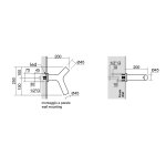 Antonio Lupi Apollo Prysznic ścienny Czarny APOLLO1