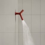 Antonio Lupi Apollo Prysznic ścienny z oświetleniem LED Czarny APOLLO2