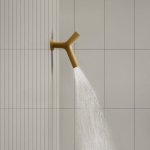 Antonio Lupi Apollo Prysznic ścienny z oświetleniem LED i z 2 strumieniami Czarny APOLLO4