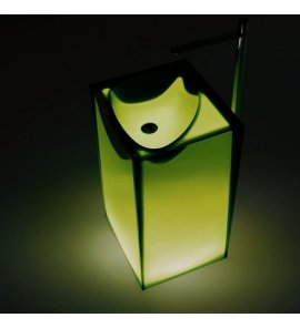   Antonio Lupi Astro Umywalka wolnostojąca 45x50 cm z podświetleniem LED Lime ASTROWLIME