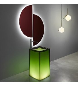   Antonio Lupi Aura Umywalka wolnostojąca 45x45 cm Lime AURALIME