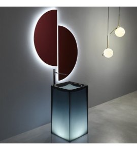   Antonio Lupi Aura Umywalka wolnostojąca 45x45 cm Petrolio AURAPETROLIO