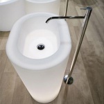 Antonio Lupi Ayati Bateria umywalkowa Wolnostojąca Stal Nierdzewna AY902SA