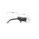 Antonio Lupi Ayati Bateria umywalkowa 2-otworowa Podtynkowa Stal Nierdzewna AY202SA