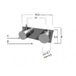 Antonio Lupi Ayati Bateria Wannowo-natryskowa Termostatyczna Podtynkowa Stal Nierdzewna AY655PSA