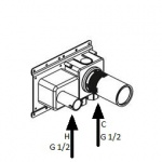 Antonio Lupi Ayati Element podtynkowy do baterii umywalkowej Stal Nierdzewna AY201INSA
