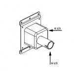 Antonio Lupi Ayati Element podtynkowy do wylewki umywalkowej AY921IN