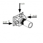 Antonio Lupi Ayati Element podtynkowy do mieszacza podtynkowego Stal Nierdzewna AY601INSA