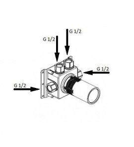 Antonio Lupi Ayati Element podtynkowy do przełącznika podtynkowego Stal Nierdzewna AY603INSA