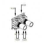 Antonio Lupi Ayati Element podtynkowy do baterii podtynkowej Stal Nierdzewna AY650INSA