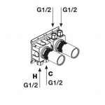 Antonio Lupi Ayati Element podtynkowy do baterii wanowo-natryskowej podtynkowej Stal Nierdzewna AY652INSA