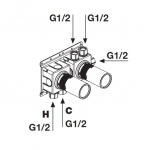 Antonio Lupi Ayati Element podtynkowy do baterii wanowo-natryskowej podtynkowej Stal Nierdzewna AY653INSA