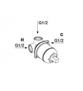 Antonio Lupi Ayatisimple Element podtynkowy do mieszacza podtynkowego Stal Nierdzewna SP601INSA