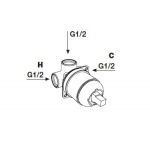 Antonio Lupi Ayatisimple Element podtynkowy do mieszacza podtynkowego Stal Nierdzewna SP601INSA