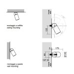 Antonio Lupi Azimut Głowica boczna/sufitowa  Ø 80 mm Stal nierdzewna AZIMUT