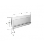 Antonio Lupi Battigia Umywalka Podtynkowa z podświetleniem LED 61x90 cm biała BATTIGIAL