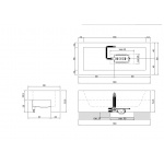 Antonio Lupi Biblio Wanna prostokątna do zabudowy 180x80 cm biała BIBLIO70