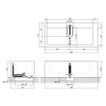 Antonio Lupi Biblio Wanna 180x80 biały BIBLIO32