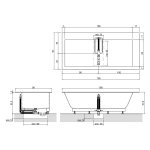 Antonio Lupi Biblio Wanna 190x90 biały BIBLIO31