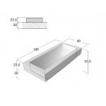 Antonio Lupi Biblio Wanna do zabudowy 180x80 cm Biała BIBLIO80