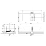 Antonio Lupi Biblio Wanna z półkami 200x90 Drewniany BIBLIO45