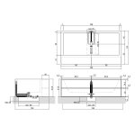 Antonio Lupi Biblio Wanna z półkami 180x100 biały BIBLIO53