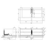 Antonio Lupi Biblio Wanna z półką 190x100 biały BIBLIO63