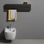 Antonio Lupi Bit Grzejnik elektryczny z aluminium 120x7x23 cm Brown BITL1120E