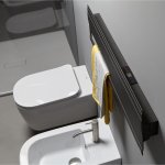 Antonio Lupi Bit Grzejnik elektryczny z aluminium 120x7x23 cm Brown BITL1120E