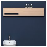 Antonio Lupi Bit Grzejnik elektryczny z aluminium 120x7x23 cm Cipria BITL1120ECIPRIA