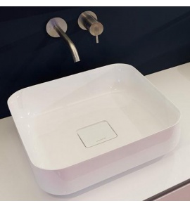 Antonio Lupi Bolo Umywalka Stawiana na blacie 40x40 cm biała BOLOMOOD40