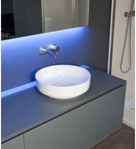 Antonio Lupi Bolo Umywalka Stawiana na blacie 45 cm biała BOLOMOOD45