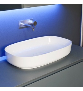 Antonio Lupi Bolo Umywalka Stawiana na blacie 63x40 cm biała BOLOMOOD63