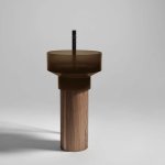 Antonio Lupi Borghi Kolumna podłogowa pod umywalkę Ø 26 cm H 67 cm Noce canaletto BORGHI30