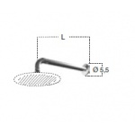 Antonio Lupi Braccio Ramię Deszczownicy Ścienne Stal Nierdzewna BRACCIO33SA