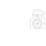 Antonio Lupi Bull Umywalka Stawiana na blat ∅45 cm Pietra Sinai BULL