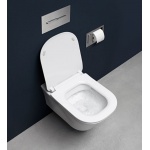 Antonio Lupi Cabo Miska WC wisząca bezrantowa 36,5x54 cm z deską wolnoopadającą biała CABO1