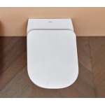 Antonio Lupi Cabo Miska WC wisząca bezrantowa 36,5x54 cm z deską wolnoopadającą biała CABO1