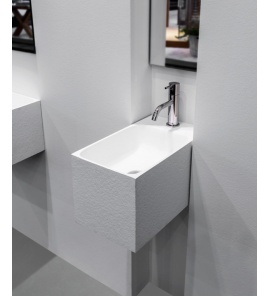 Antonio Lupi Calco Simplo Umywalka Ścienna 45x25 cm biała CALCO