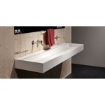 Antonio Lupi Canale Umywalka stawiana na blat/ścienna 90/98x47x12,5 cm biała CANALE