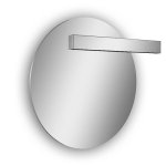 Antonio Lupi Circus Lustro ścienne z białym oświetleniem led Ø108x135 cm CIRCUS1108W