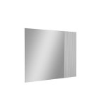 Antonio Lupi Distinto Lustro ścienne z wstawką szklaną, białe oświetlenie led 72x75 cm DISTINTO75W