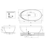 Antonio Lupi Eclipse Wanna wolnostojąca 185x95,5 cm Biały ECLIPSE