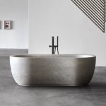 Antonio Lupi Fida Wanna wolnostojąca 170x80 cm Grigio Alpi FIDA