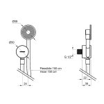 Antonio Lupi Filo Słuchawka z wężem prysznicowym Stal nierdzewna FILTRO