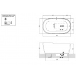Antonio Lupi Funny West Wanna wolnostojąca 151x80 cm biała FUNNY WEST